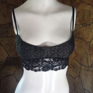 Sparkle & Fade Black Lace Bandeau